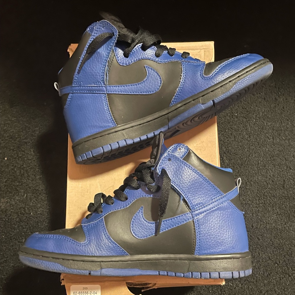 Nike Dunk High Old Royal Black Boys 5.5y 308319 024